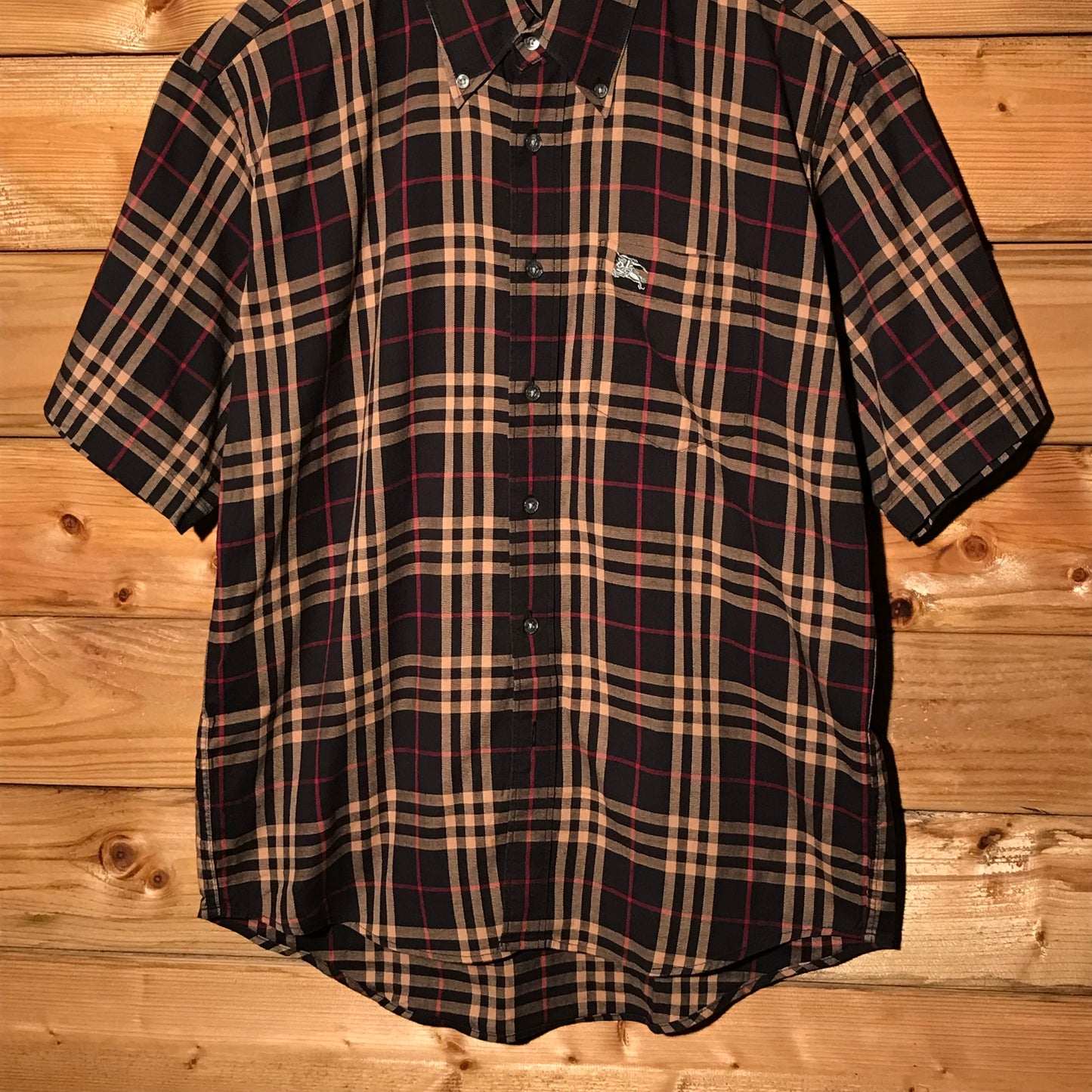 Burberry Nova Check Pattern short sleeve button up shirt