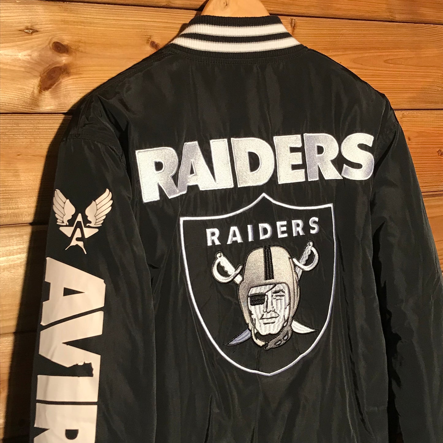 Avirex x NFL Las Vegas Raiders bomber jacket