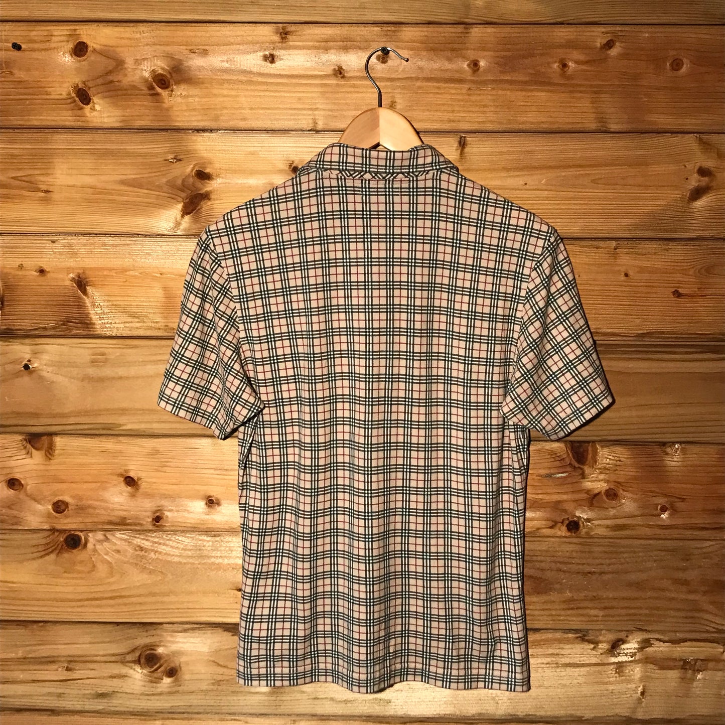 Burberry Nova Check Pattern short sleeve polo t shirt