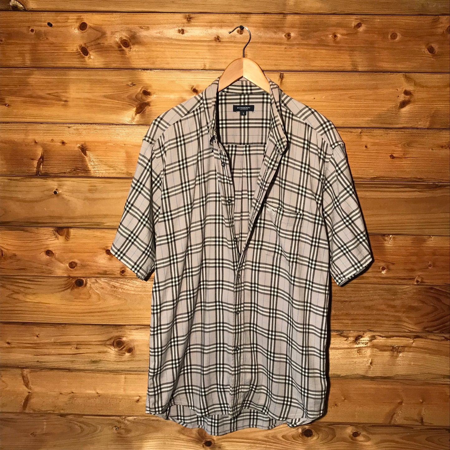 Burberry Nova Check Pattern short sleeve button up shirt