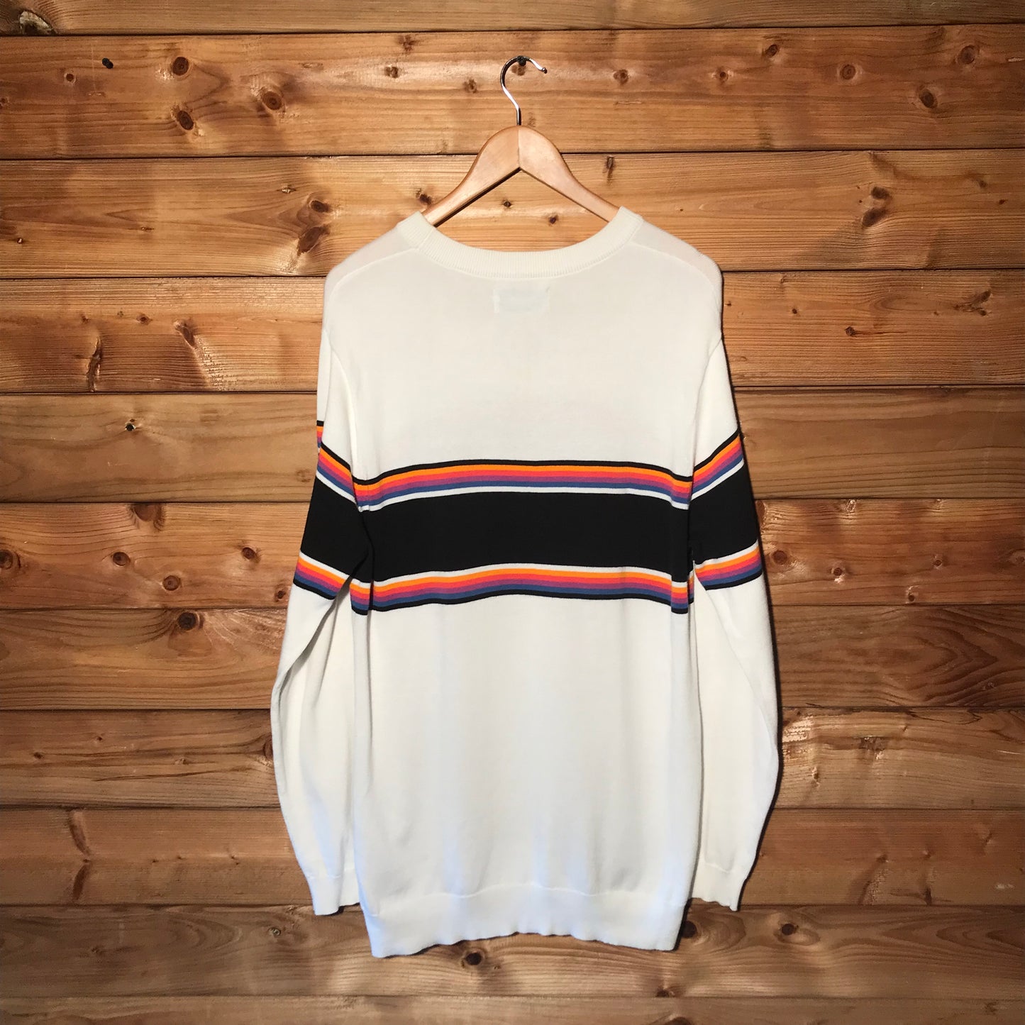 Palace Multi Stripe Spellout knit sweatshirt