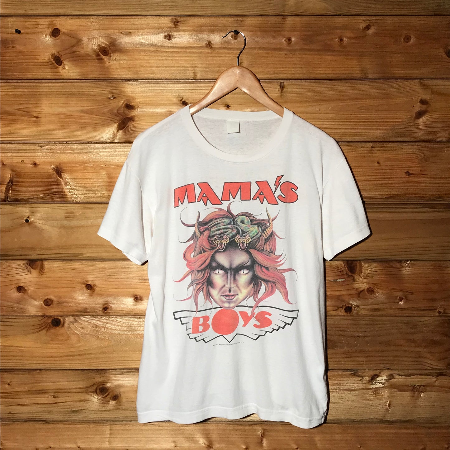 1985 Mama's Boys Power and Passion World Tour t shirt