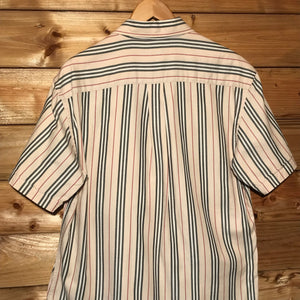 Burberry Nova Stripe Pattern short sleeve button up shirt