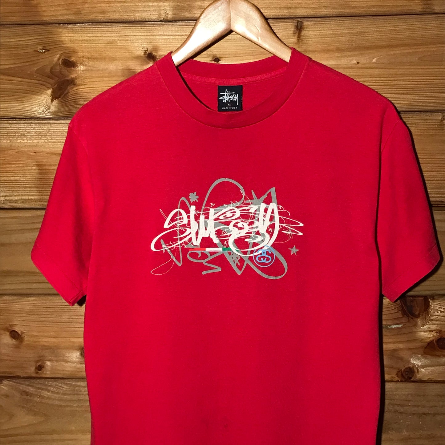 90s Stüssy Italia Scribble Spellout t shirt