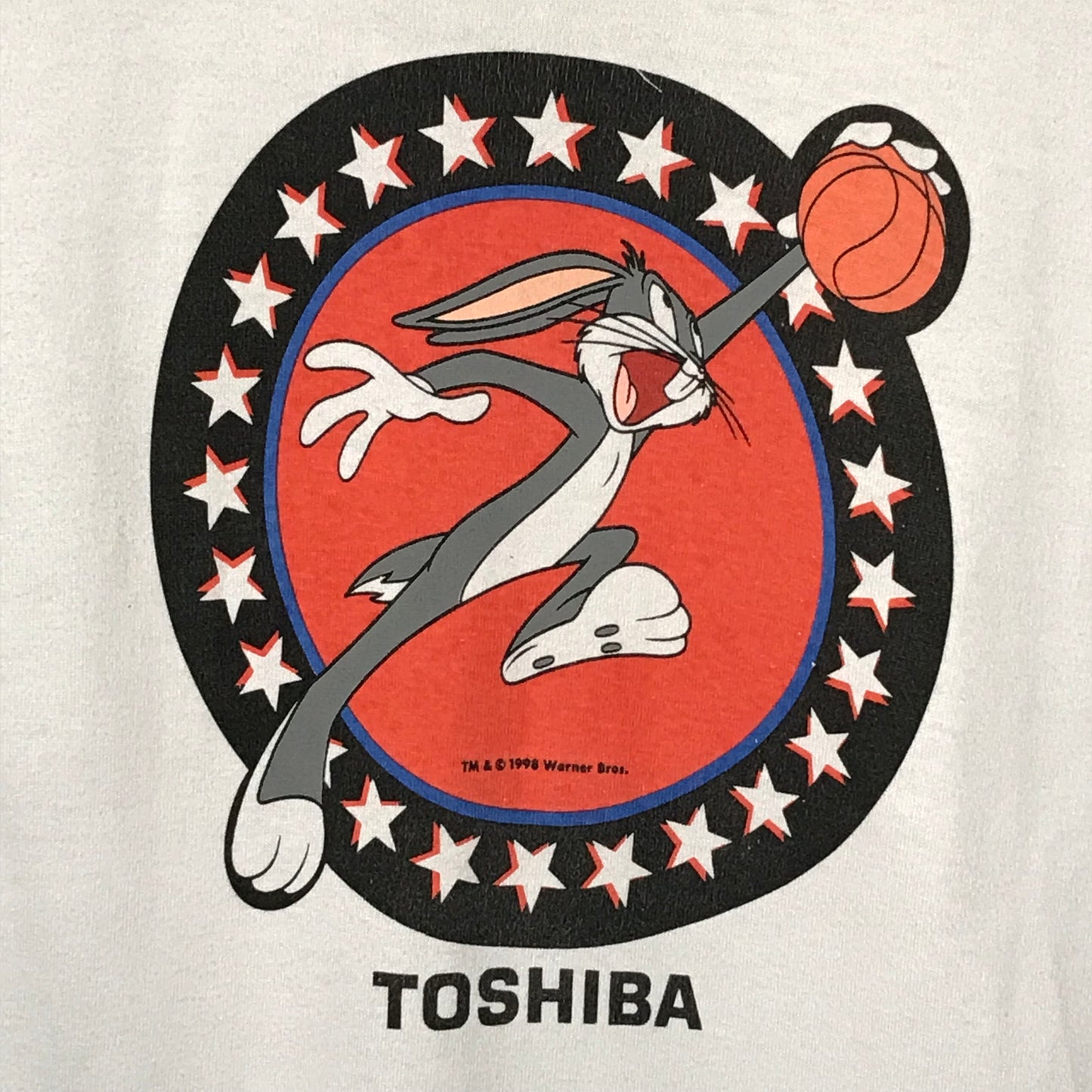 1998 Toshiba Red Thunders Bugs Bunny t shirt