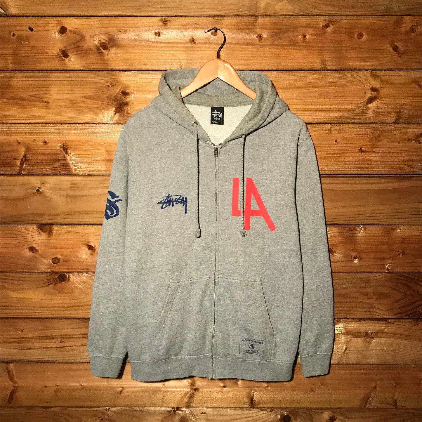 Stüssy Athletics Los Angeles zip up hoodie