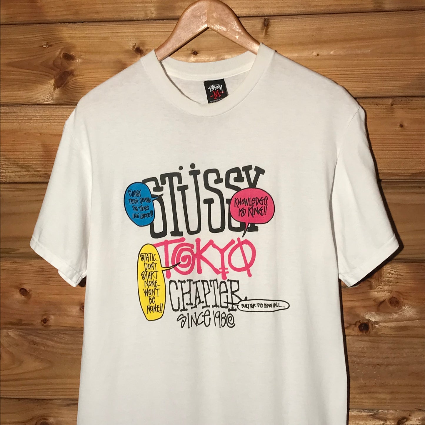 Stüssy Tokyo Chapter Speech Bubbles Spellout t shirt