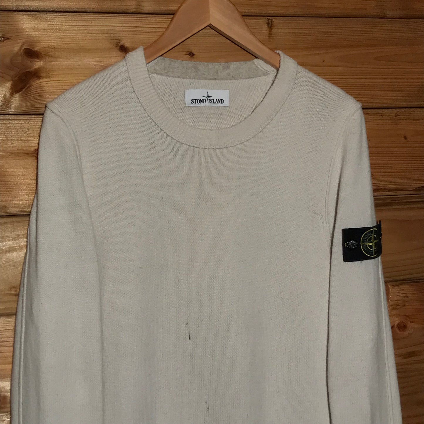 Stone Island wool knit sweatshirt