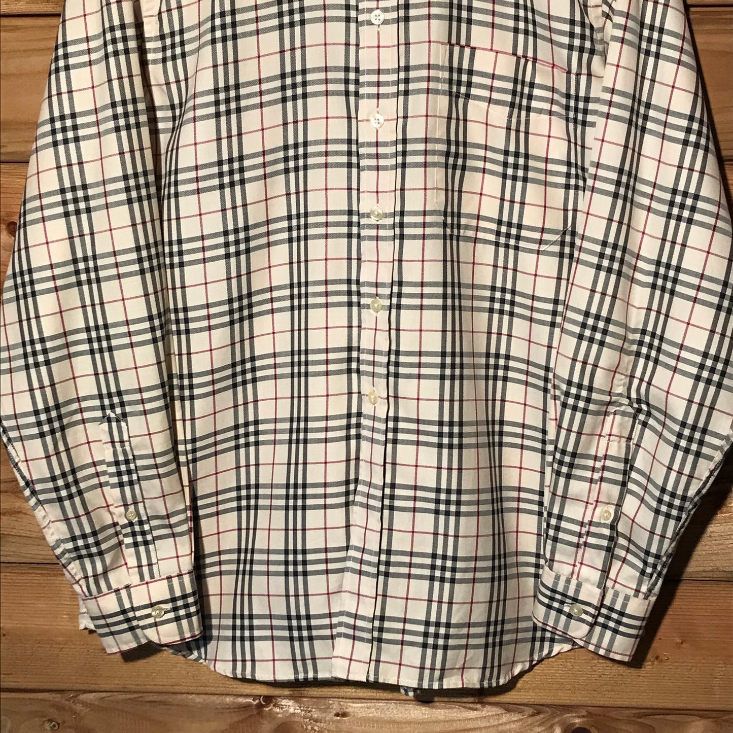 Burberry Nova Check Pattern long sleeve button up shirt