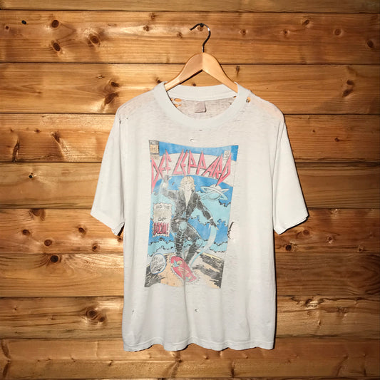 1988 Def Leppard Hysteria Tour Comic t shirt