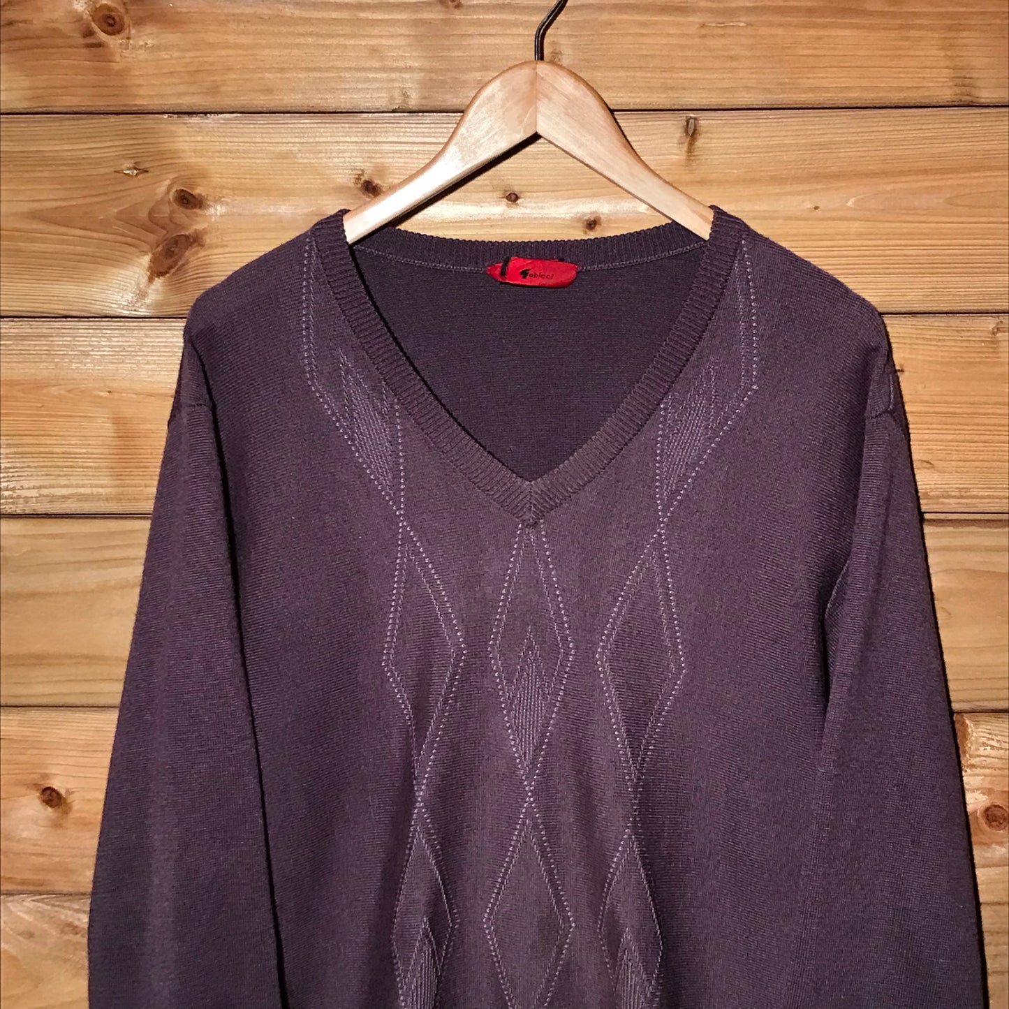 Gabicci Tonal Diamond knit sweatshirt