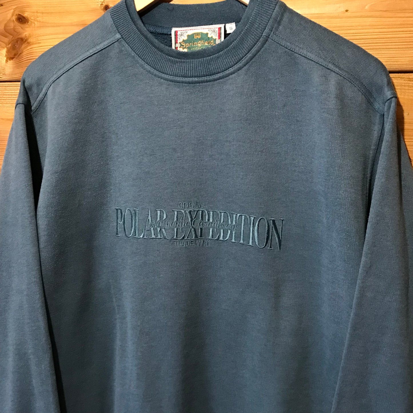 90s Springfield Polar Expedition Tonal Spellout sweatshirt