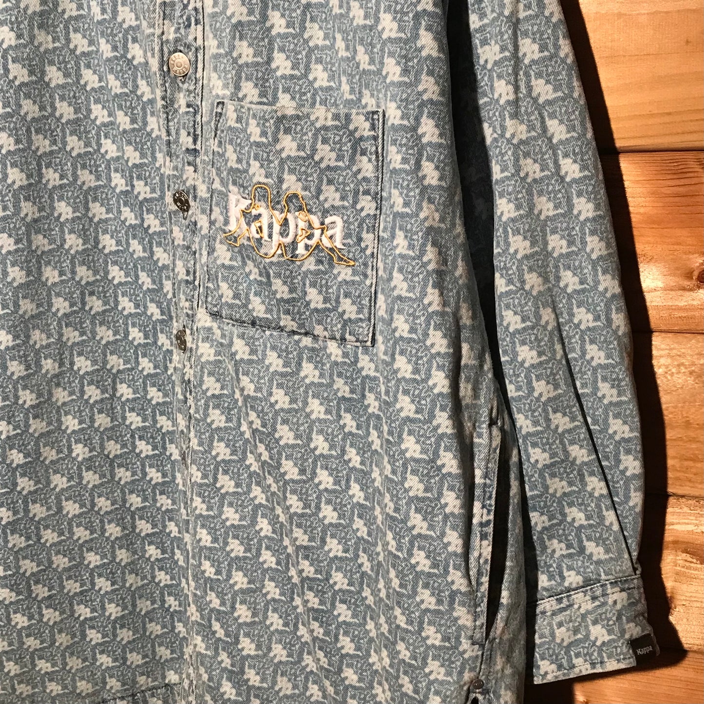 Kappa x GU Monogram denim jacket