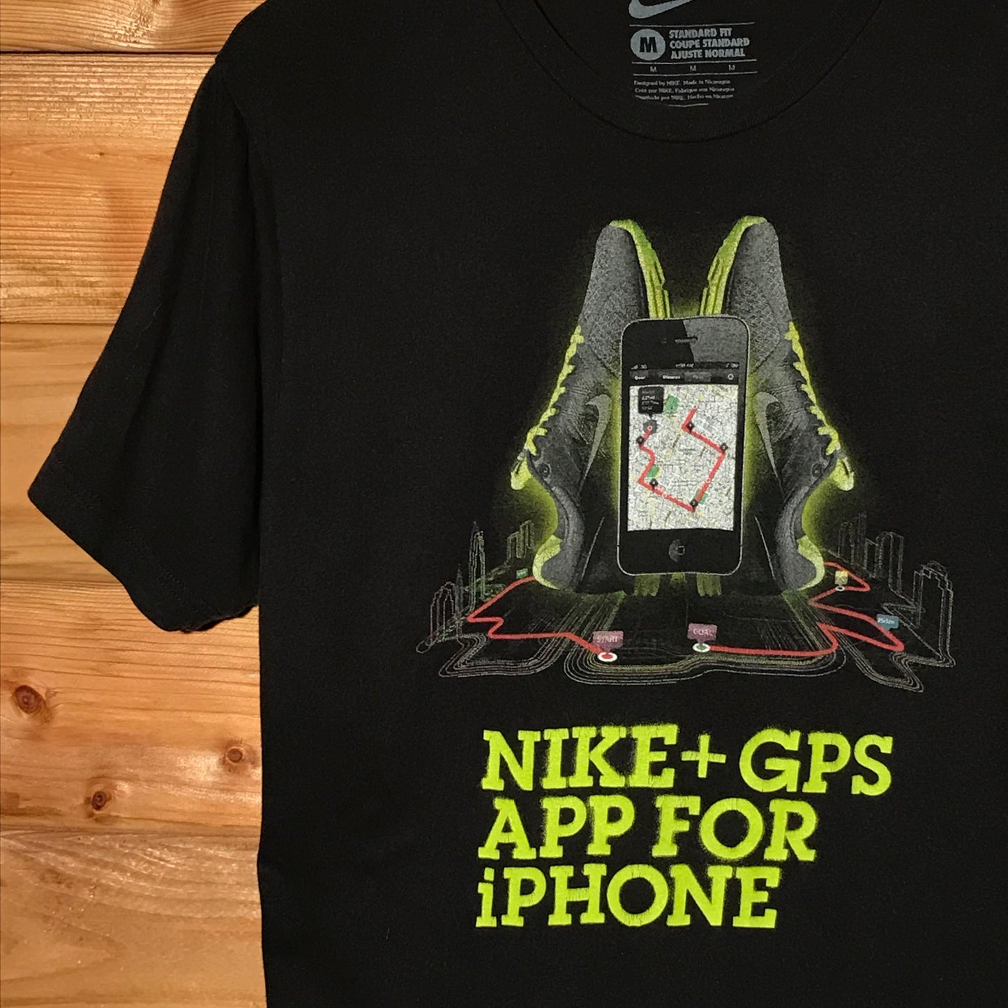 2010 Nike Plus GPS iPhone App Promo t shirt