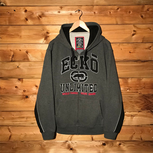 Ecko Unltd Arc Spellout zip up hoodie