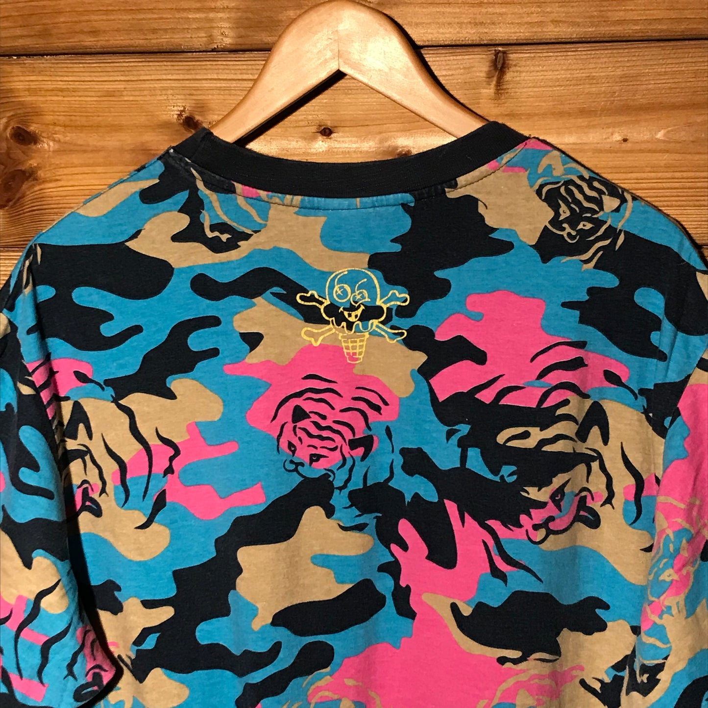 ICECREAM Tiger Camo Spellout t shirt