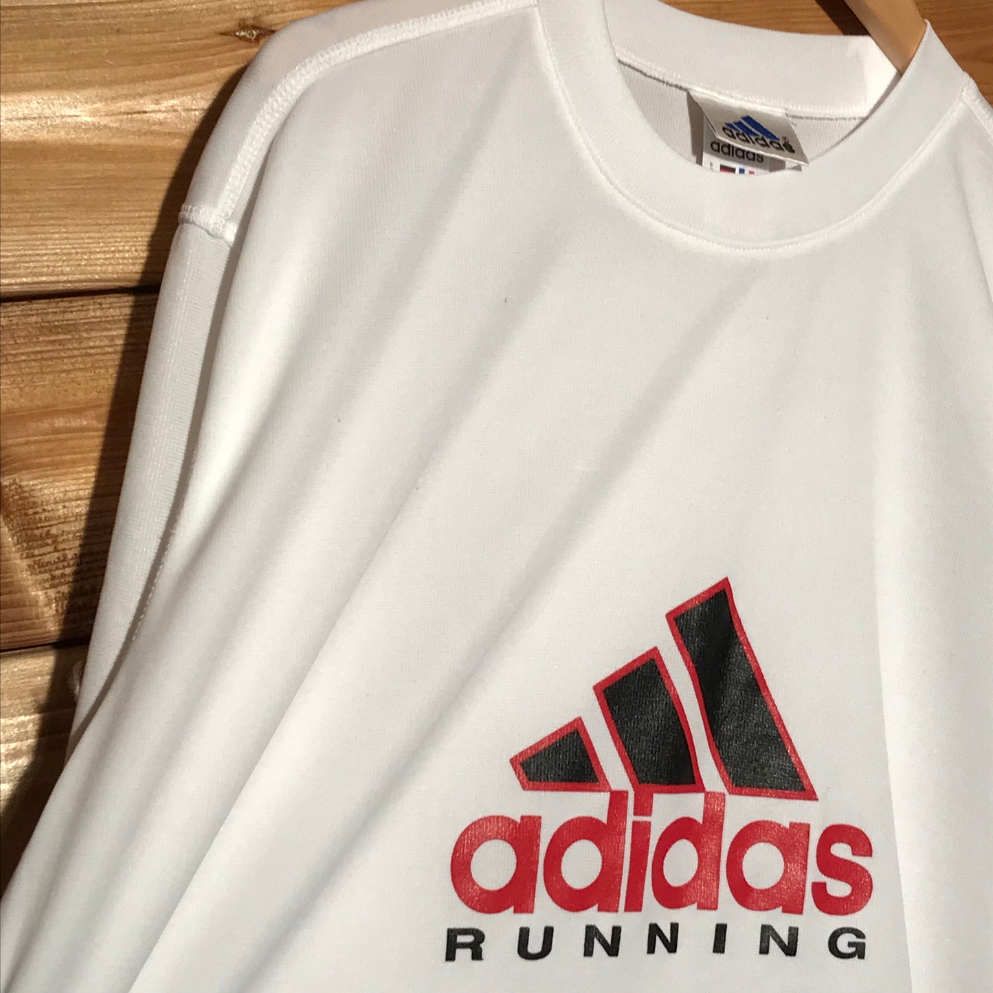 90s Adidas Running Spellout Climalite t shirt