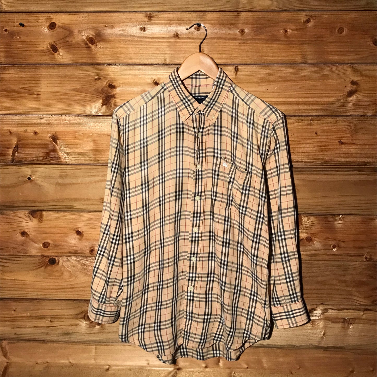 Burberry Nova Check Pattern long sleeve button up shirt