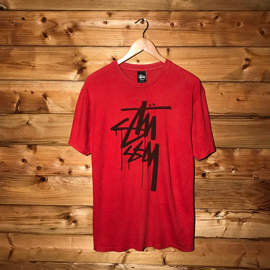 Stüssy Split Centre Script Spellout t shirt