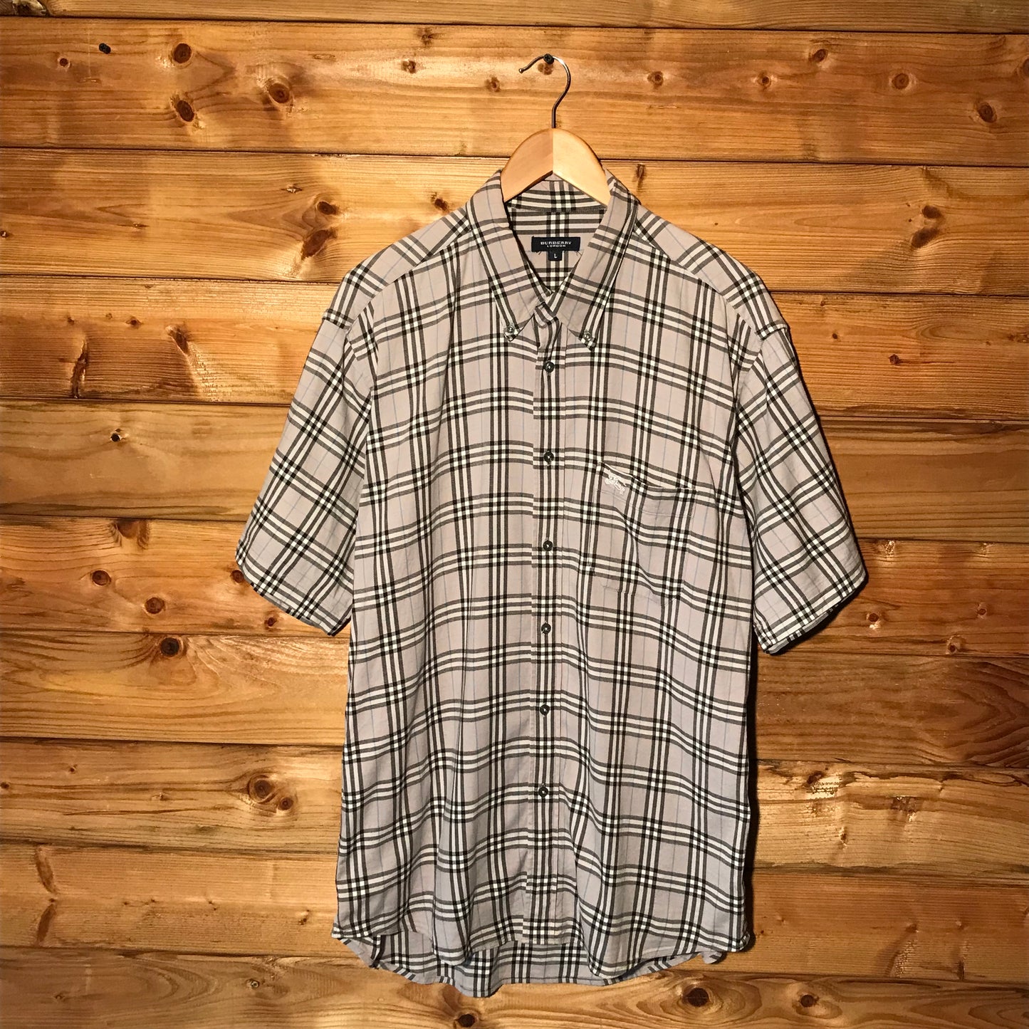 Burberry Nova Check Pattern short sleeve button up shirt