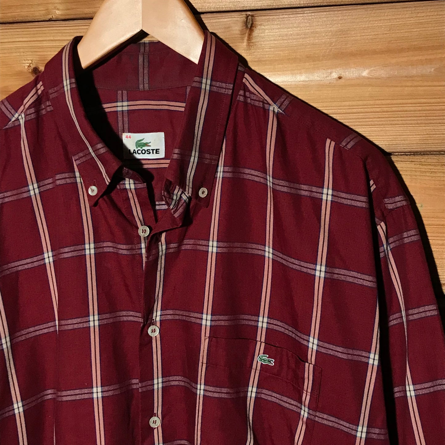 Lacoste Plaid button up shirt