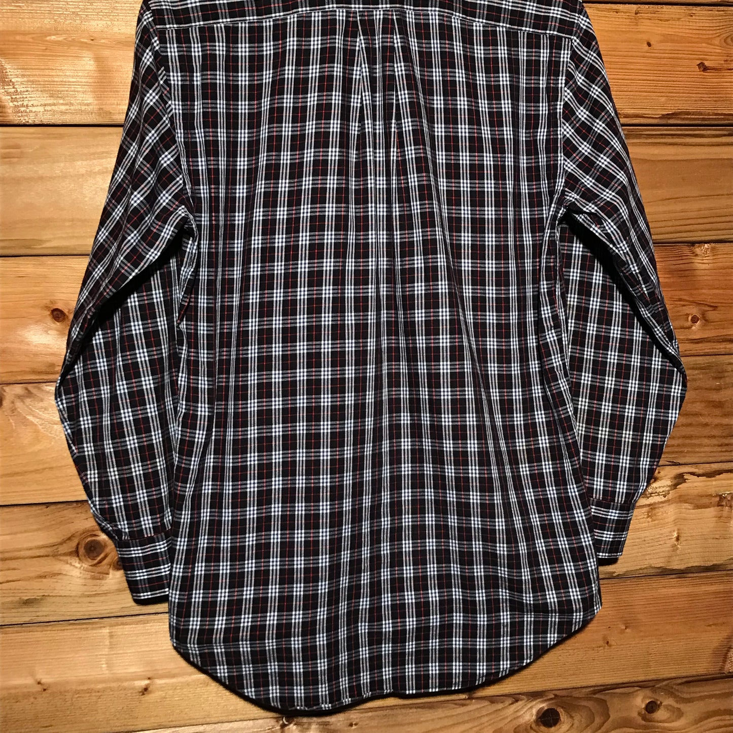 90s Burberry Nova Check Pattern long sleeve button up shirt