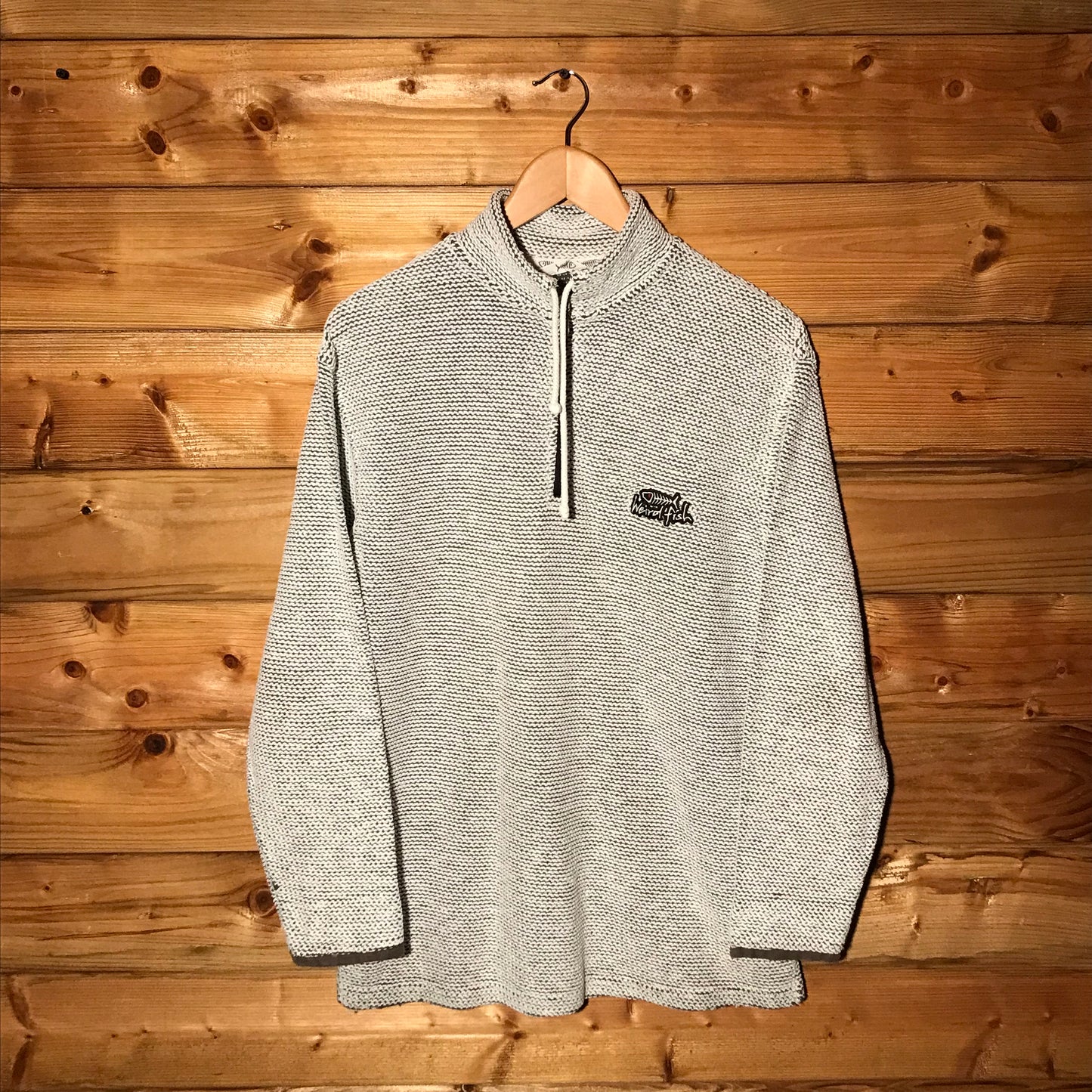 Weird Fish Textured quarter zip sweatshirt