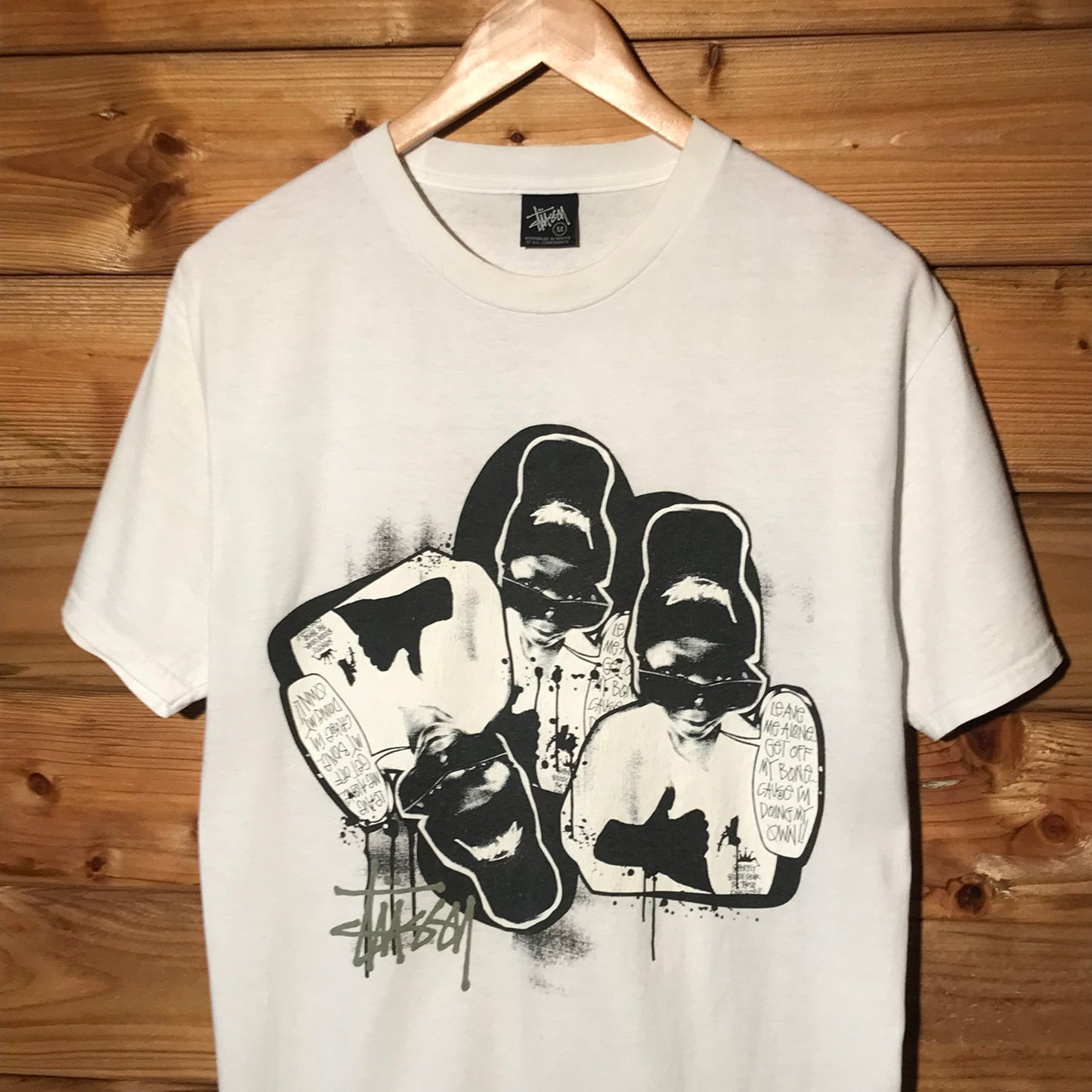 Stüssy Beanie Boy Photo Speech Bubble t shirt