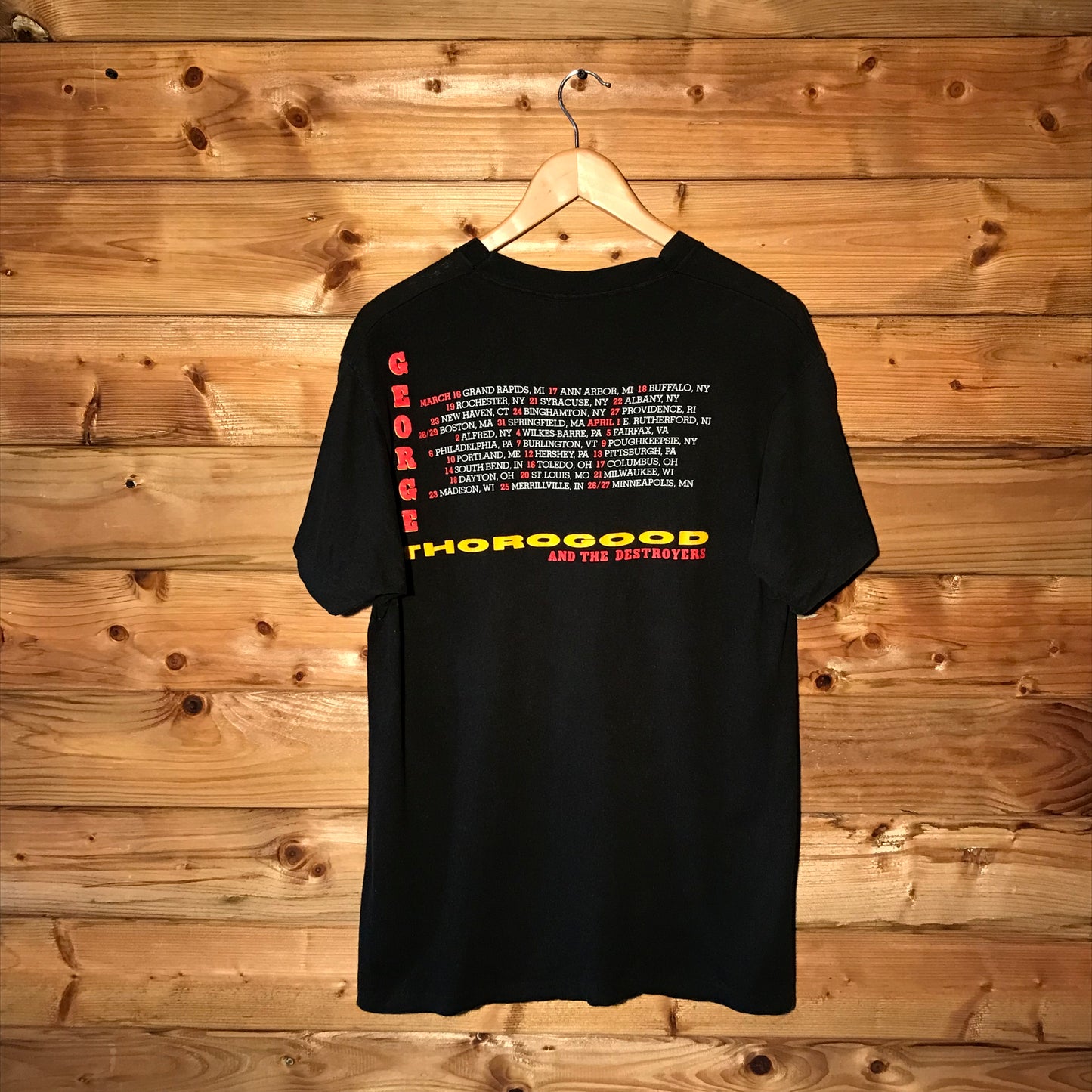 1991 George Thorogood and the Destroyers Boogie People t shirt