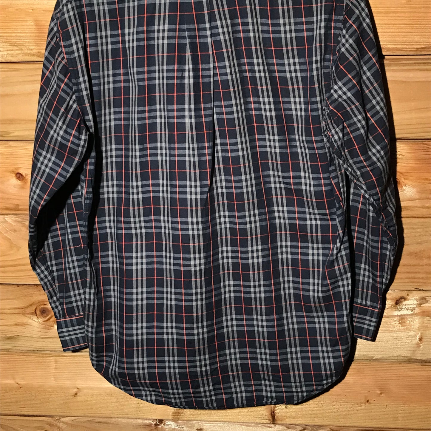 90s Burberry Nova Check Pattern long sleeve button up shirt