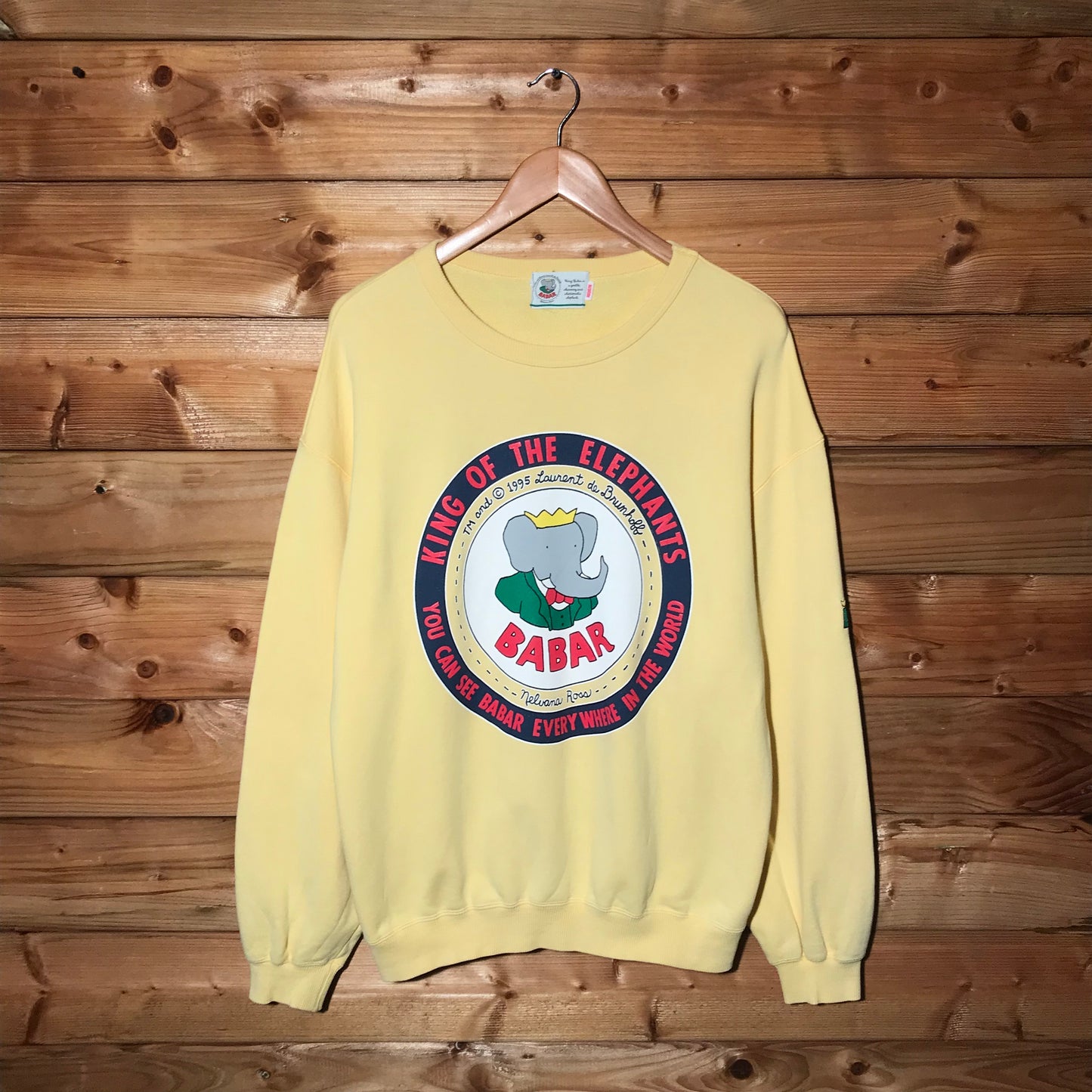 1995 Babar King Of The Elephants sweatshirt