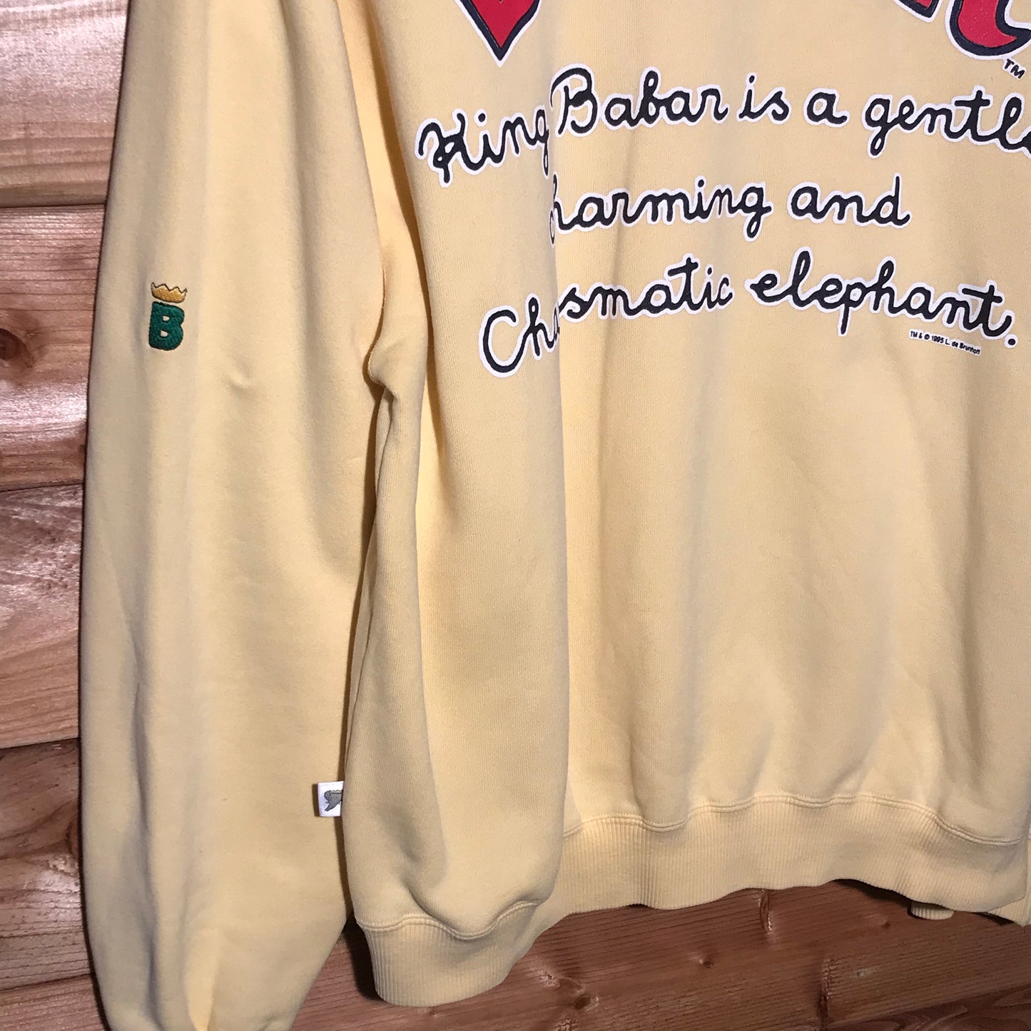 1995 Babar King Of The Elephants sweatshirt