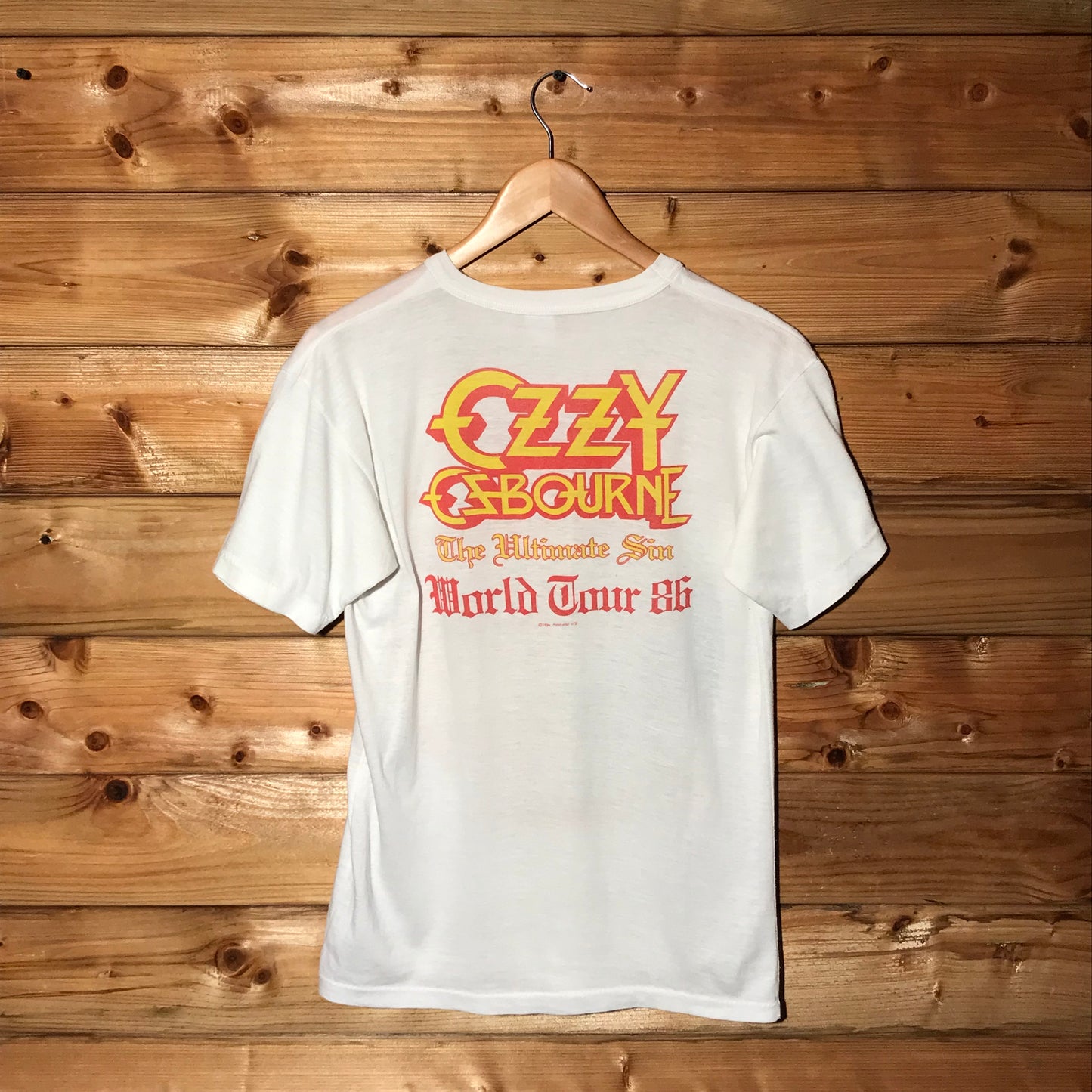 1986 Ozzy Osbourne The Ultimate Sin World Tour t shirt