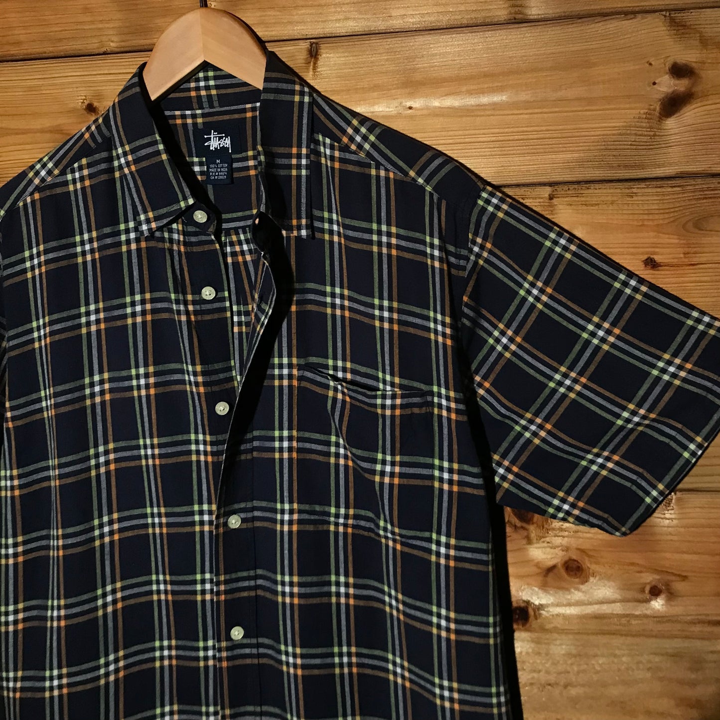 Stüssy Plaid Pattern short sleeve button up shirt