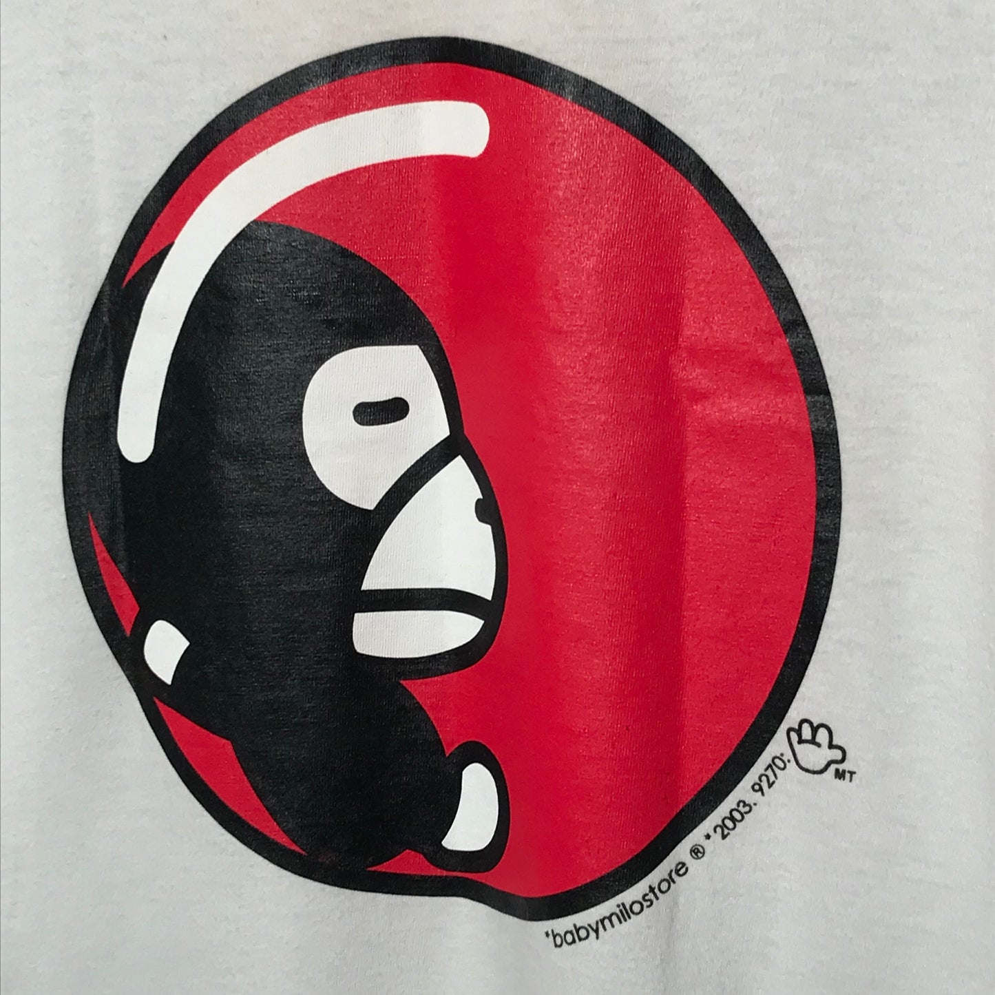 2003 Baby Milo, A Bathing Ape Red Ball t shirt