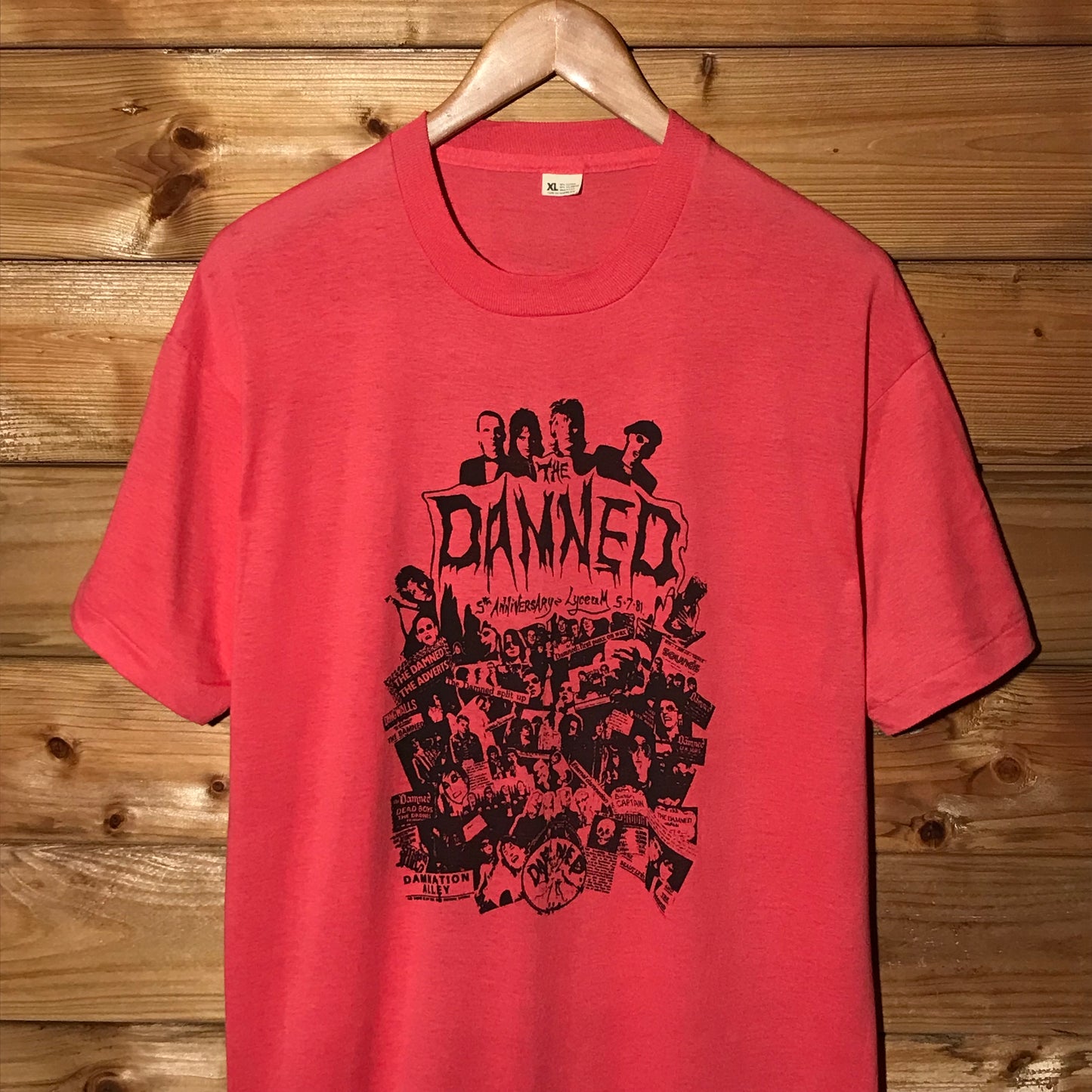 1981 The Damned 5th Anniversary Lyceum Concert t shirt