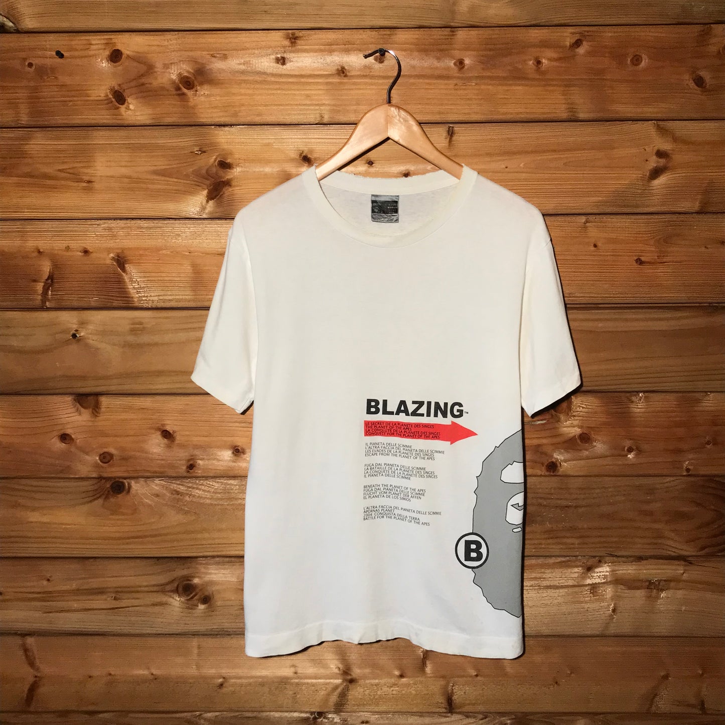 2004 Bape, A Bathing Ape x Futura Blazing t shirt