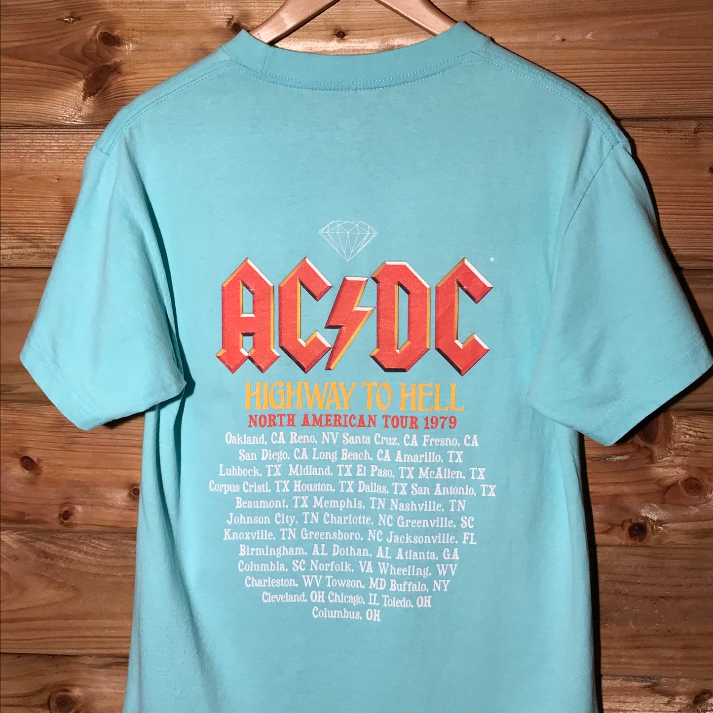 Diamond Supply Co x AC/DC Highway to Hell t shirt