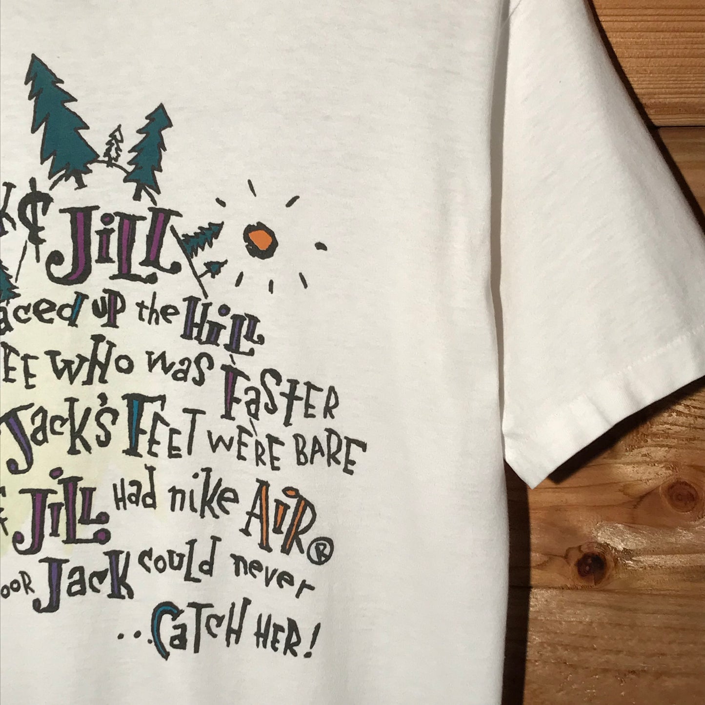 90s Nike Air Jack and Jill Poem Parody t shirt