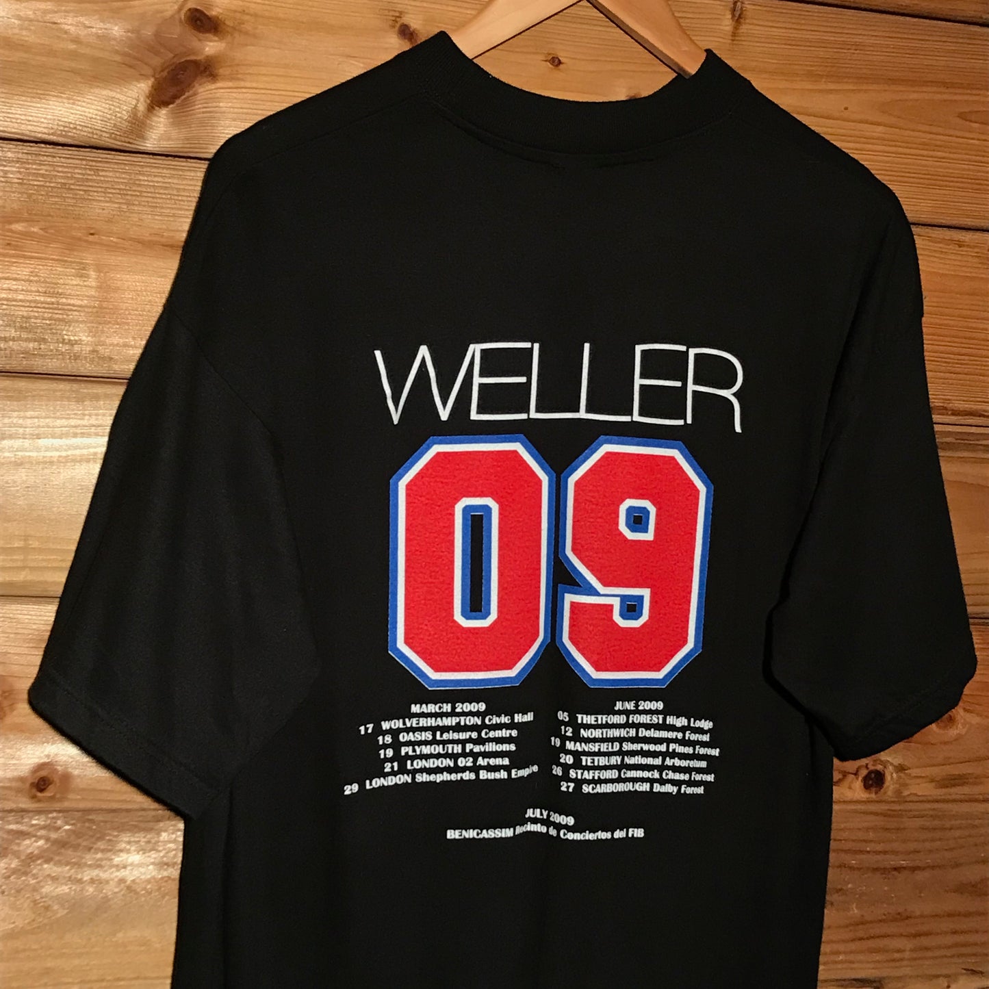 2009 Paul Weller Europe Tour t shirt