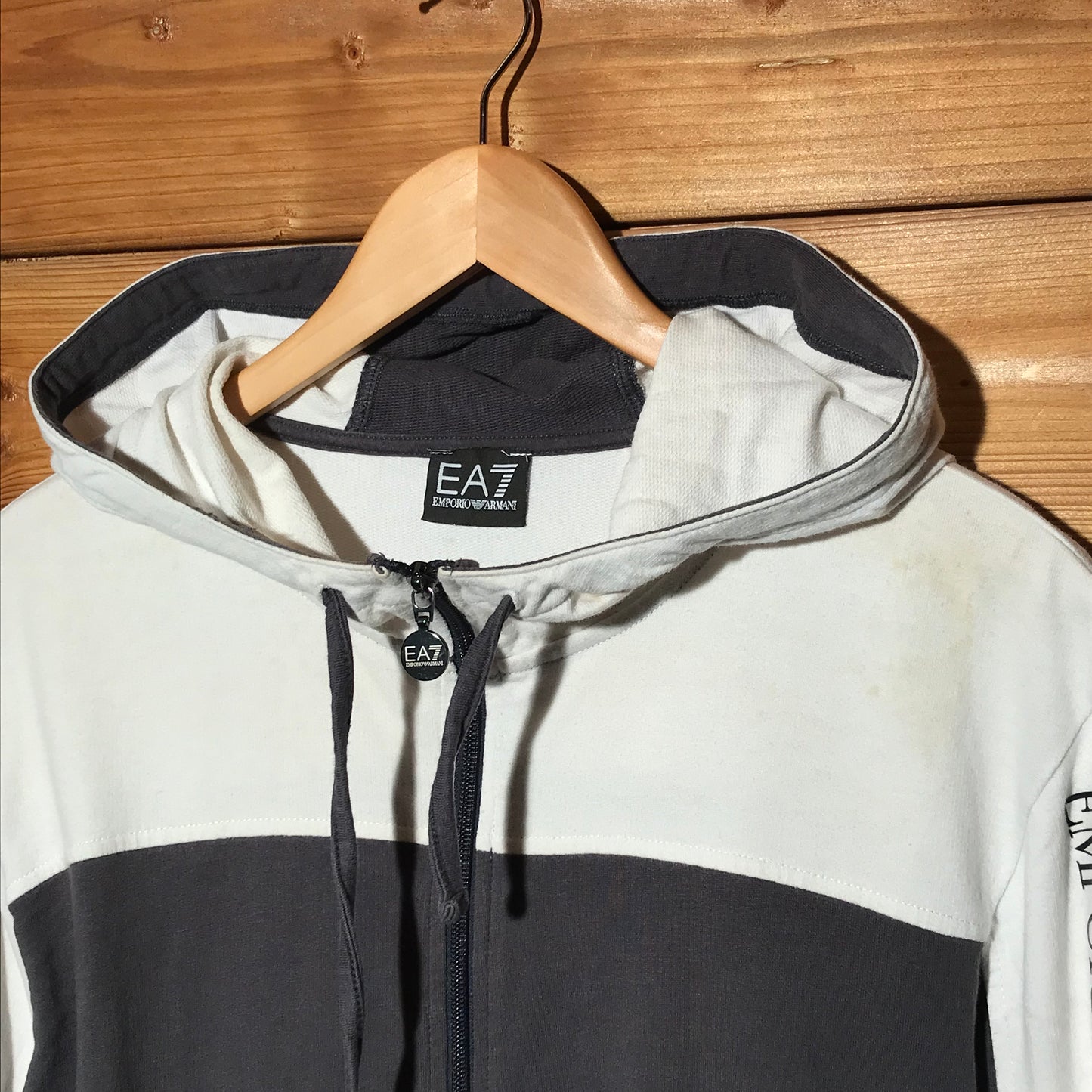 Emporio Armani EA7 Split zip up hoodie