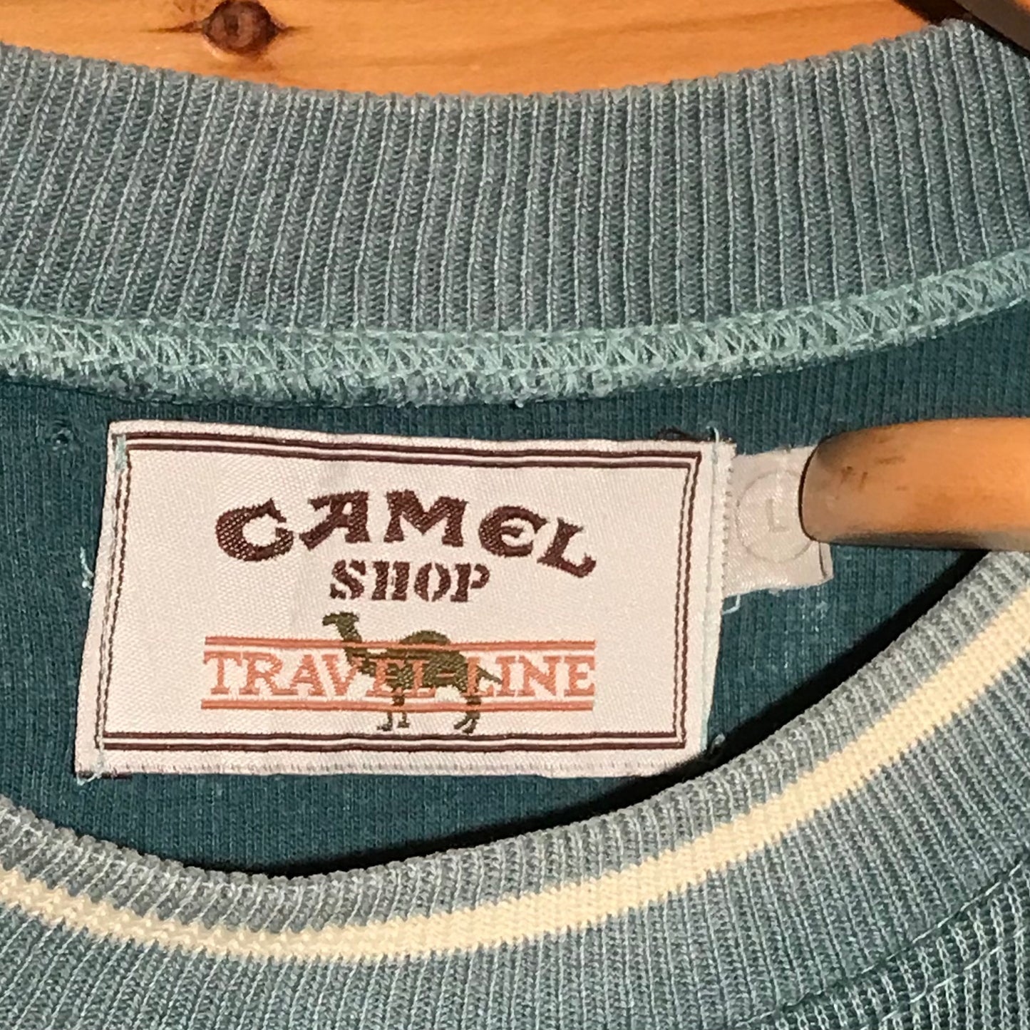 90s Camel Travel Line Leisure Basics sweatshirt