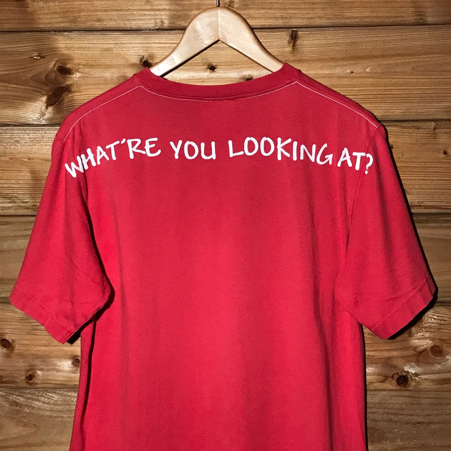 Reebok What're You Looking At? Spellout t shirt