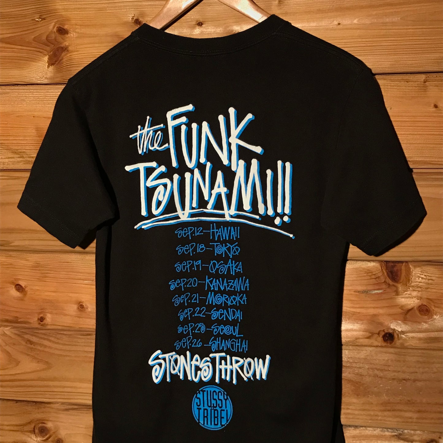 2009 Stüssy x Stones Throw Dam Funk Japan Tour t shirt