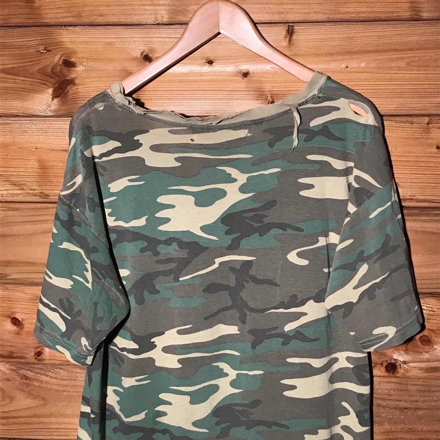 90s Stüssy Outdoor All Season Gear Camo Pocket t shirt