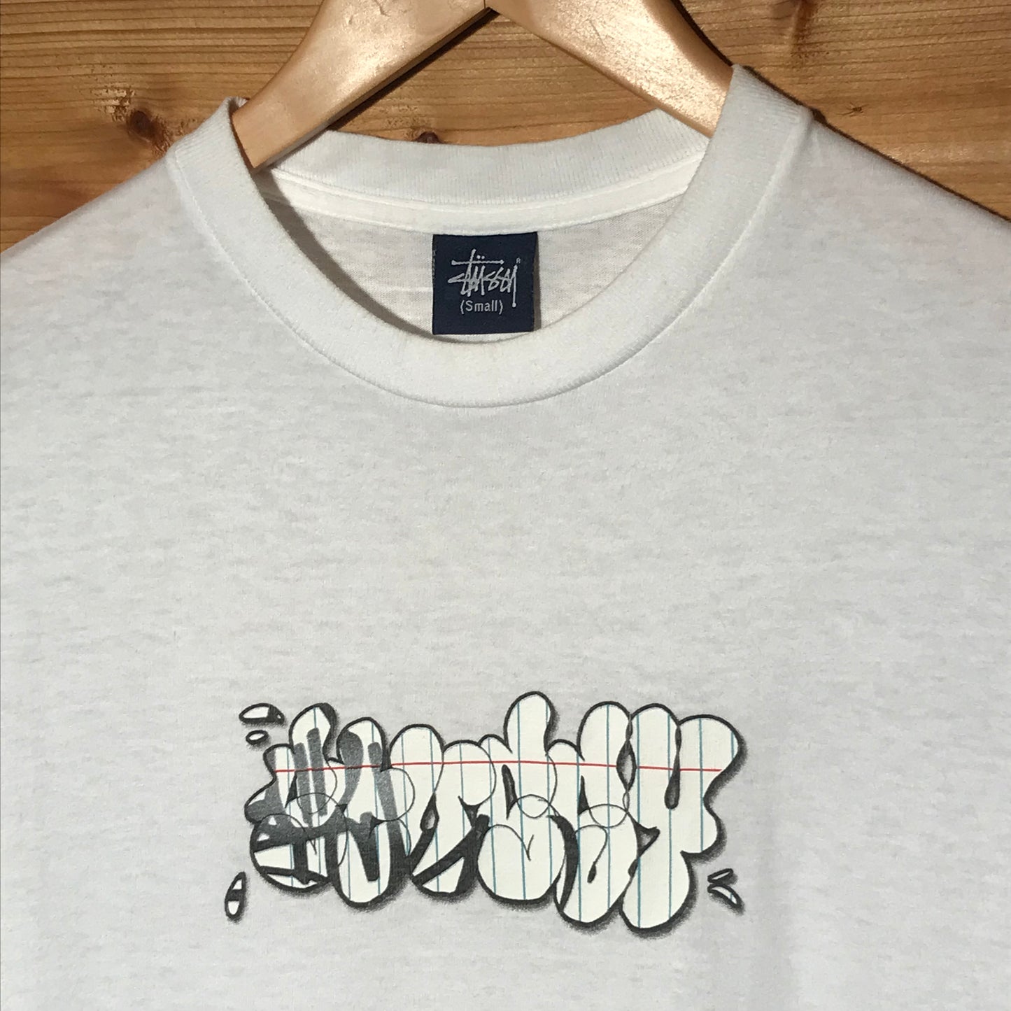 Stüssy Sketch Bubble Centre Spellout t shirt