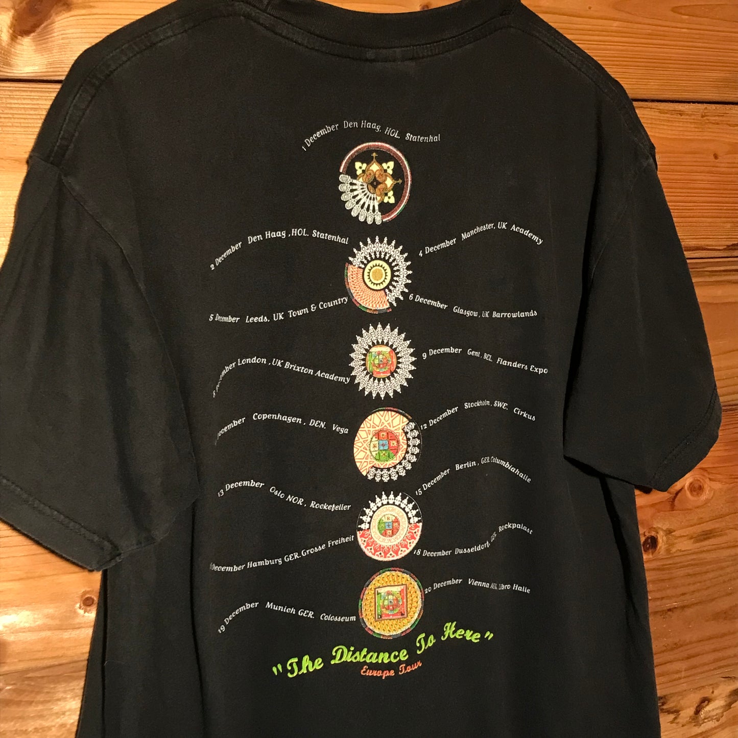 1999 Live The Distance To Here Europe Tour t shirt