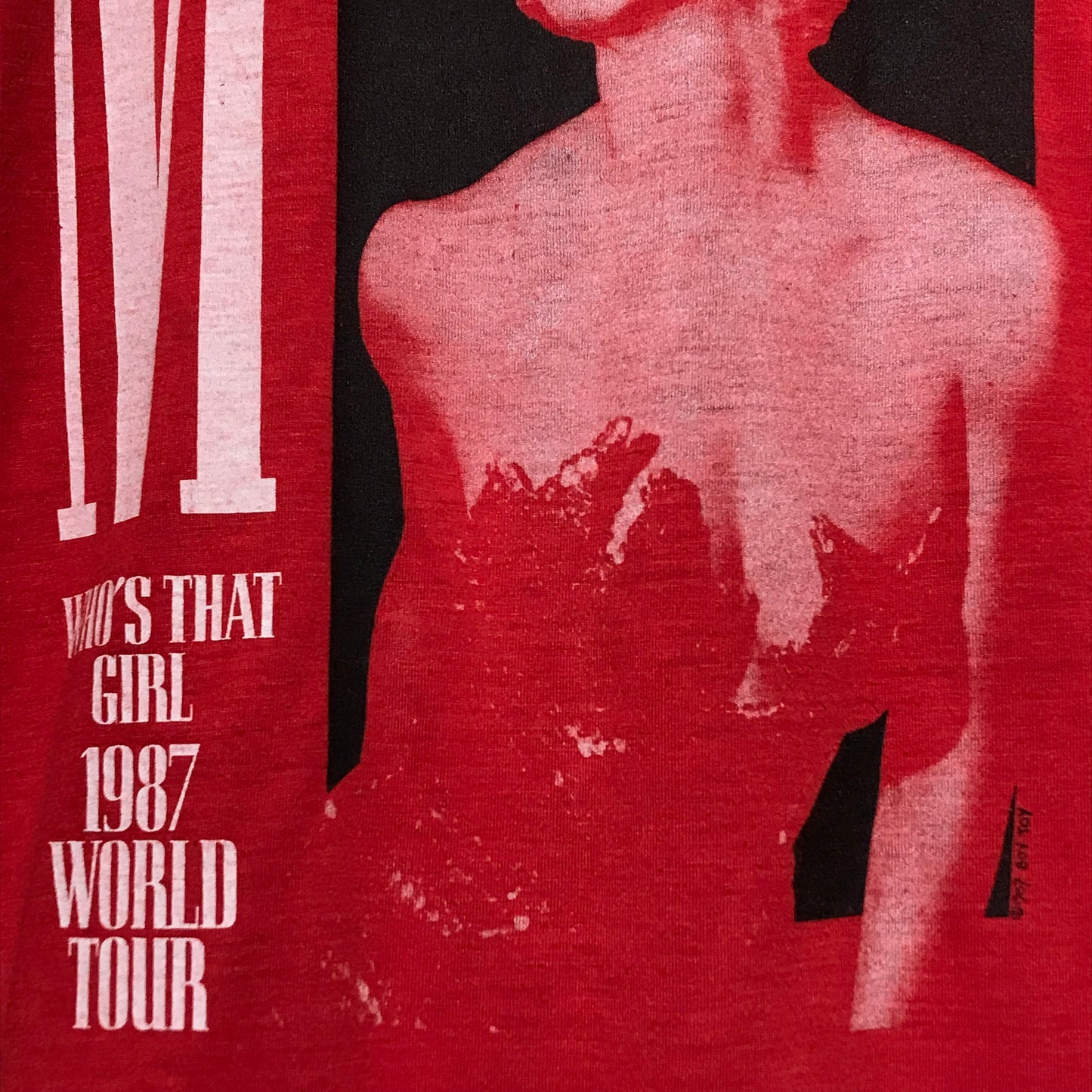 1987 Madonna Who's That Girl World Tour t shirt