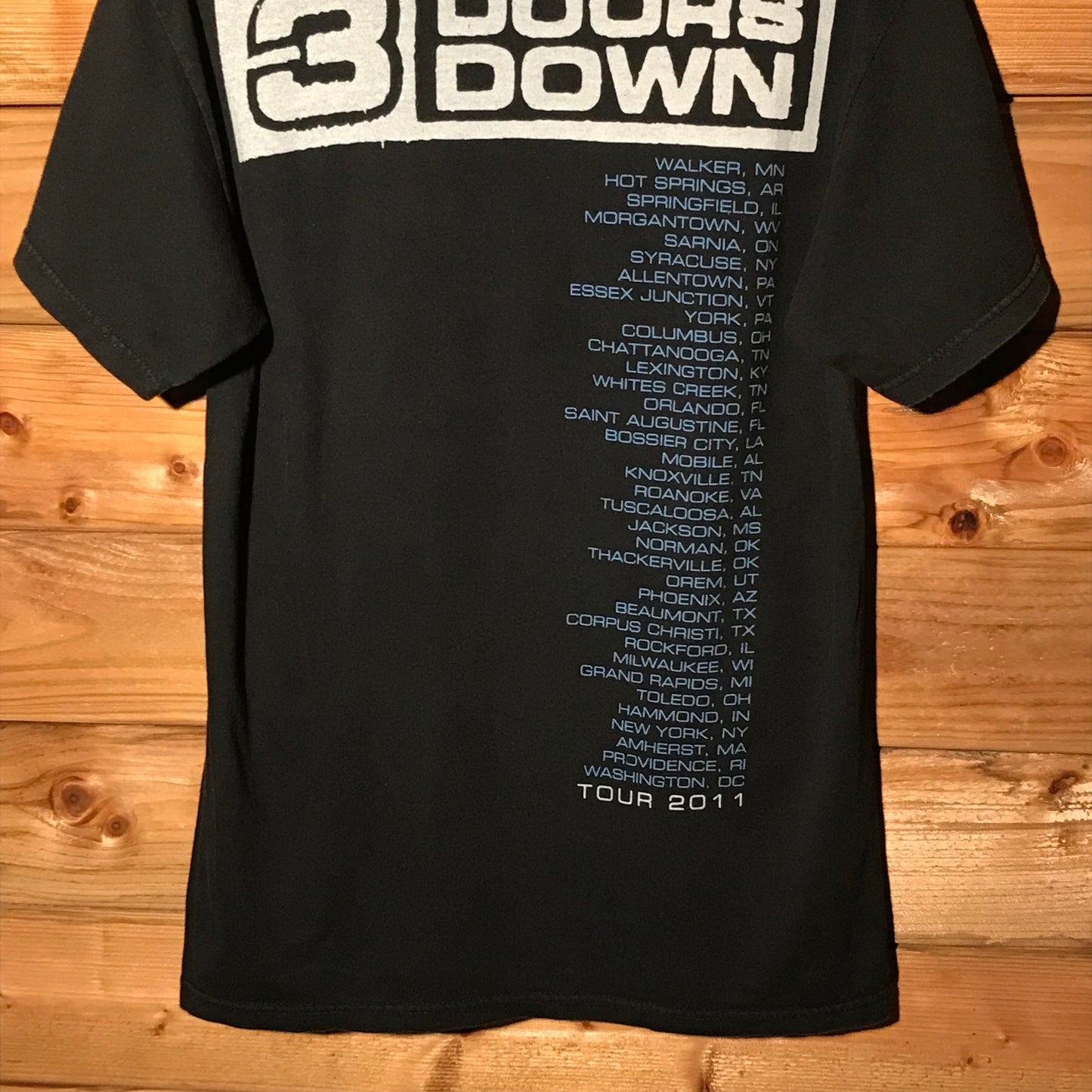 2011 3 Doors Down USA Tour t shirt