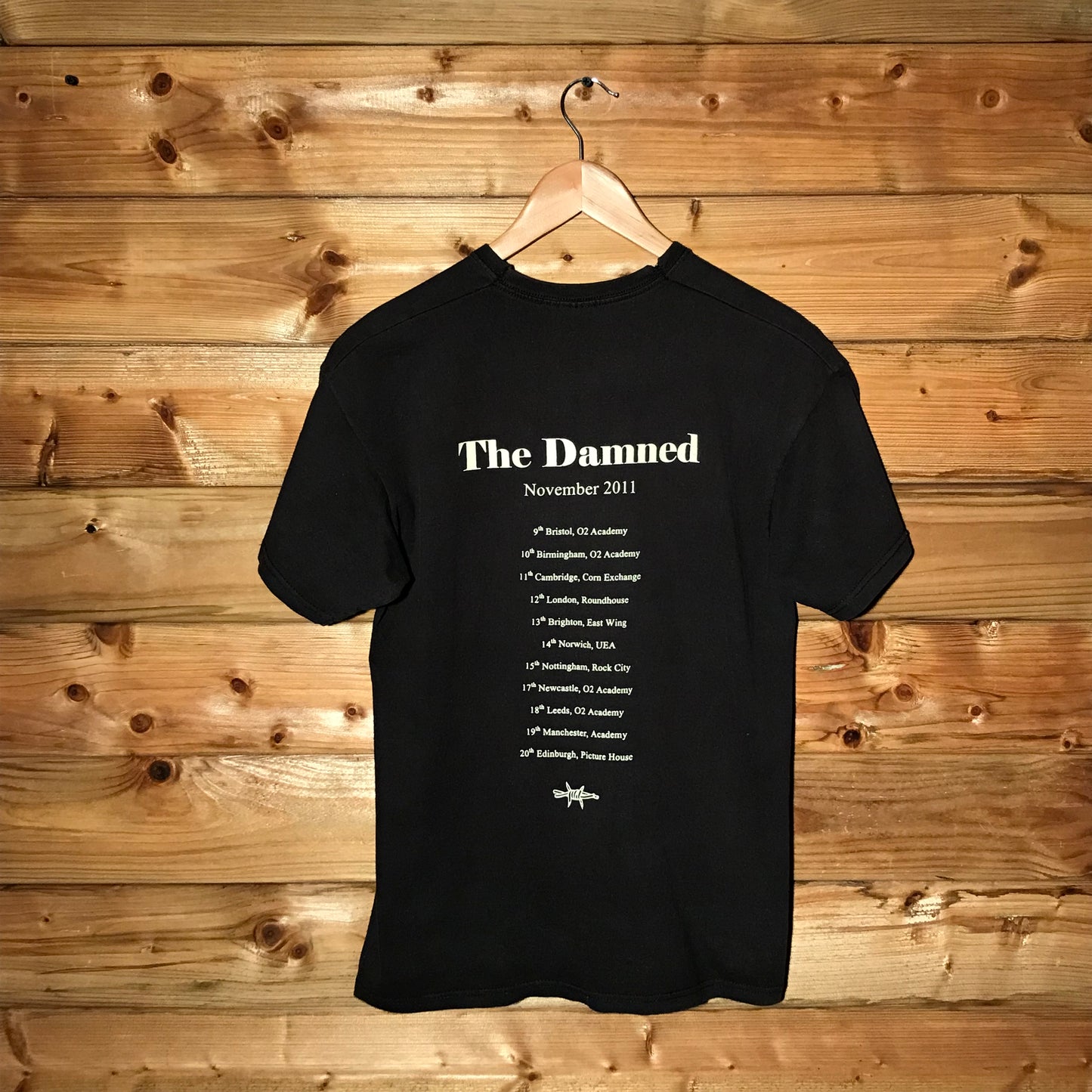 2011 The Damned 35th Anniversary Tour t shirt